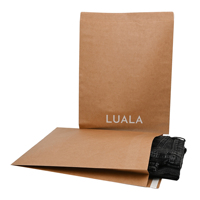 Envoi postal recyclé de haute qualité Kraft Mailer sac biodégradable papier artisanat chaussures Express vêtements sac d'emballage
