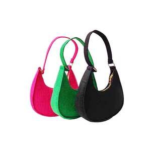 بيع بالجملة رخيصة قماش اللباد حقيبة حمل صغيرة حقائب يد نسائية مصمم موضة جديدة للسيدات حقائب كتف فاخرة للنساء - Product Image 3