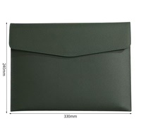 Bolso tipo billetera promocional de cuero PU personalizado con cierre magnético para llevar documentos y sobres