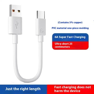 Câble de données USB Type C 6A pour Xiaomi, Samsung, <span class=keywords><strong>Huawei</strong></span>, Honor, charge rapide, câble USB C, cordon de données - Product Image 4