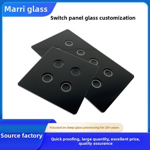 Couverture de panneau d'interrupteur en verre flotté trempé ultra-transparent, structure solide, motif plat, éclairage intelligent pour la maison, anti-UV, marque <span class=keywords><strong>MAREAL</strong></span> - Product Image 2