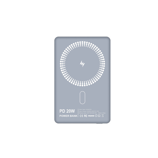 Magnetic Power Bank 5000mAh 10000mAh 20W PD Fast Charging Portable Aluminum Alloy ABS Shell IP5356 Chip