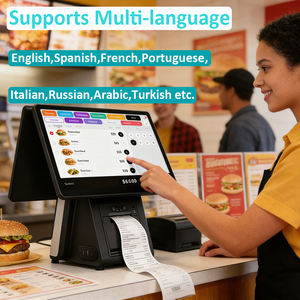 <span class=keywords><strong>Caisse</strong></span> enregistreuse tactile intelligente pour restaurants avec double écran, Wifi, Bluetooth, système POS tout-en-un - Product Image 3