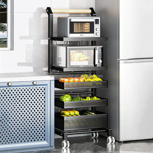 Kệ bếp lưu trữ giỏ cho Tổ Chức Cán tiện ích giỏ đựng thức ăn đơn vị với bánh xe - Product Image 1