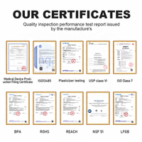 Tuyau de thérapie oxygénée médical en silicone platine ultra-doux et inodore, haute flexibilité, anti-pliure, certifié ISO 13485, 1,2 mm