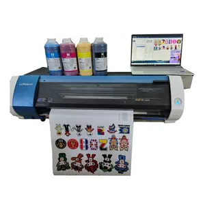 Pequena impressora desktop usado roland bn20 impressão e máquina de corte impressora de tinta eco camiseta máquina de estampagem quente