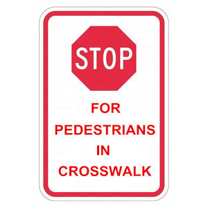 Segnaletica di avvertenza stradale in alluminio alluminio materiale segnaletica riflettore Stand rosso giallo blu colori neri - Product Image 4