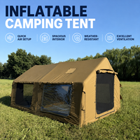 Carpa inflable familiar de alta calidad 420D Oxford para las cuatro estaciones, para 4-8 personas, con techo, para glamping y camping.