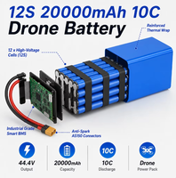 Paket Baterai Lithium 12S 44.4V 20Ah Baterai Lithium Isi Ulang Berdaya Tinggi untuk Robot UAV Pertanian AGV Dapat Disesuaikan