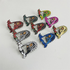 Épingle à chapeau vierge en métal avec Logo de revers, épingle à chapeau en émail, épingle à cadre à paillettes colorées - Product Image 5