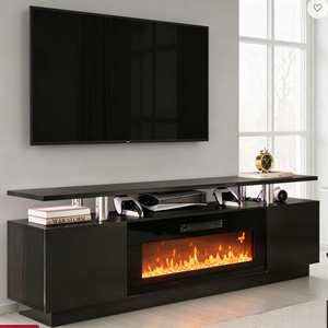 Meuble TV avec foyer électrique, chauffage efficace, mobilier de salon haut de gamme et projets de décoration intérieure commerciale - Product Image 1