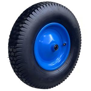 Nouvelle <span class=keywords><strong>roue</strong></span> <span class=keywords><strong>de</strong></span> <span class=keywords><strong>brouette</strong></span> OEM personnalisée 4.80/4.00-8, axe <span class=keywords><strong>de</strong></span> 1/2 pouce, pneu en caoutchouc <span class=keywords><strong>gonflable</strong></span> <span class=keywords><strong>de</strong></span> 16 pouces, robuste pour <span class=keywords><strong>brouette</strong></span> - Product Image 1