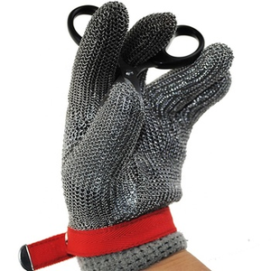 Gants <span class=keywords><strong>d</strong></span>'anneau en acier inoxydable 304 contre les machines <span class=keywords><strong>d</strong></span>'<span class=keywords><strong>abattage</strong></span> de <span class=keywords><strong>tronçonneuse</strong></span> - Product Image 5