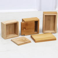 Boîte en Bambou Personnalisable en Gros, Emballage Cadeau et Rangement en Bois Massif, Boîte en Bois Fait Main, Boîtes Personnalisées avec Logo