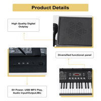 MY MUSIC MY-669D Portable Beginners Digital Piano 61 Lighted Keys Electric Organ Electronic Keyboard Musical Instruments on Sale