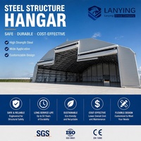 Hangar de Estructura de Acero Duradera, Nave Prefabricada de Gran Envergadura para Aeronaves, Edificio de Almacenamiento Metálico de Alta Resistencia, CE ISO SGS