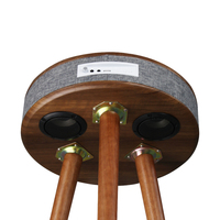Table Basse Audio Intelligente à Chargement Sans Fil Bluetooth en Bois Massif Pur, Table de Chevet, Table de Salon, Table de Canapé - Prix Usine
