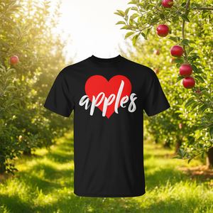 Camiseta I Love Apples para amantes de las frutas de verano para mujer - Product Image 3
