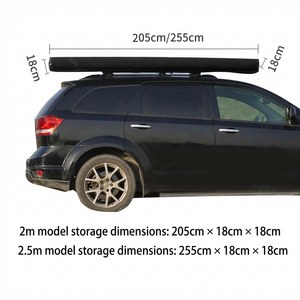 Tenda <span class=keywords><strong>da</strong></span> Tetto 360° con Apertura Laterale Rapida, Impermeabile, <span class=keywords><strong>per</strong></span> Quattro Stagioni, in <span class=keywords><strong>Tela</strong></span>, a Forma di Ventaglio a 270 Gradi, <span class=keywords><strong>per</strong></span> Auto e Attività all'Aperto - Product Image 6