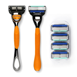 New Design Metal Adjustable <strong>Safety</strong> Shaving <strong>razor</strong> with Cartridge Refill Blade Head Six Balde Comfortable Beard <strong>Razor</strong> - Product Image 1