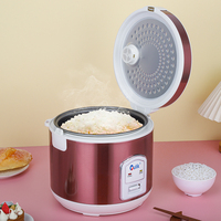 Cuisinière à riz automatique commerciale de 2L à 6L en gros, avec tasse à mesurer, revêtement antiadhésif en acier inoxydable, pot électrique pour la maison