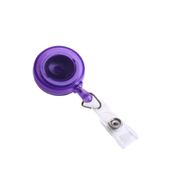 JRGIFTS Porte-badge rétractable robuste avec clip ceinture en métal pour bureau, porte-clés et cordon de retrait pour carte d'identité