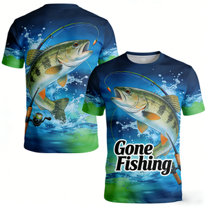 Maglietta <span class=keywords><strong>da</strong></span> Pesca Personalizzata per <span class=keywords><strong>Uomo</strong></span> con Sublimazione |   Asciugatura Rapida e Traspirante per Prestazioni Ottimali |   Produzione Diretta OEM ODM - Product Image 1