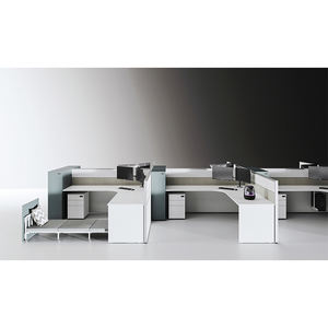 Poste de travail individuel en aluminium de luxe le plus populaire, design moderne, pour usage industriel, grand bureau de travail Borito FX40 - Product Image 1