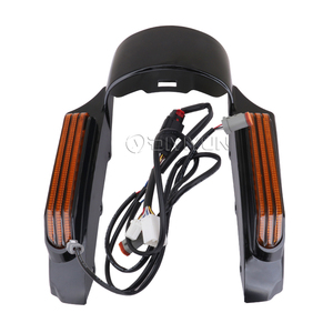 Đuôi Phanh Lần Lượt Ánh Sáng của Xe Máy Hệ Thống Chiếu Sáng Với Chắn Bùn Phía Sau Fender Mở Rộng Cho Harley Touring Đường Vua 09-13 - Product Image 4