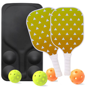 Pickleball Racket Set 2 Rackets 4 Balls <b>Nylon</b> Carry Bag Anti <b>Slip</b> Training Equipment - Product Image 2
