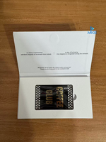 Emballage de cartes en papier avec estampage à chaud doré NFC pour cartes de membre