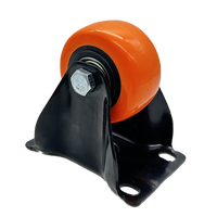 Roulettes VIMA à prix de gros, 2,5 pouces, à plaque fixe, en PVC/PP, pour mobilier et chaise de bureau, usage léger, capacité de charge 70 kg, EN12532