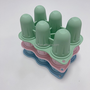 ชุดเครื่องมือทำไอศกรีมขนาดเล็ก6ช่องแบบใช้ซ้ำได้ซิลิโคนไม่มีสาร BPA สำหรับเด็กวัยหัดเดินชุดเครื่องมือทำไอศกรีมเป็นมิตรกับสิ่งแวดล้อม - Product Image 6