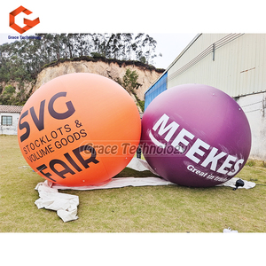 Palloncino gonfiabile in PVC stampato personalizzato <span class=keywords><strong>da</strong></span> 10ft per la pubblicità di grandi mongolfiera ad elio con caratteristiche di <span class=keywords><strong>tenda</strong></span> e arco - Product Image 6