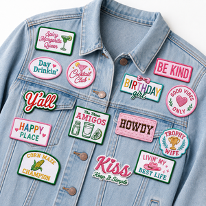 Wholesale Twill No MOQ Iron on Colorful Letter Hat Patch <b>Bundle</b> Custom Embroidered Patch for Truck Hat/Clothing - Product Image 4