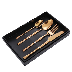 Ensemble de couverts de luxe en acier inoxydable, poli miroir, fourchette, cuillère, couteau, design nordique, argenterie, cadeaux d'affaires - Product Image 1