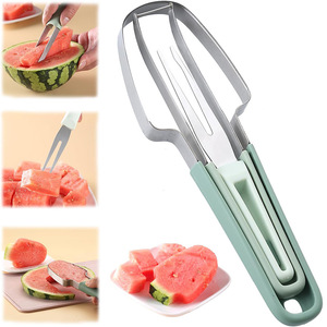 New Arrival Hot Sale Melon Scoop <b>Fruit</b> Scooper <b>Tool</b> 3 in 1 Watermelon Cutter Slicer - Product Image 4