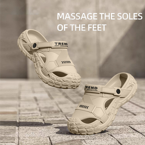 Claquettes et sabots personnalisés avec logo pour <span class=keywords><strong>homme</strong></span> – Chaussures d'extérieur en mousse EVA, style chunky - Product Image 4