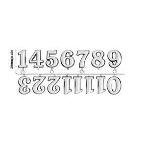 Orologio in oro consigliato quadrante digitale con caratteri romani e arabici da 10mm a 30mm di <span class=keywords><strong>dimensioni</strong></span> fai da te in resina accessori per stampi in Silicone - Product Image 5