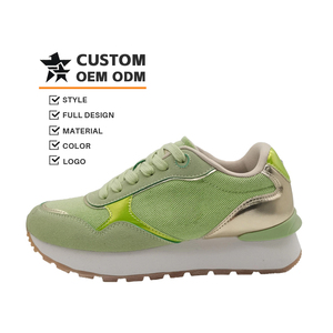 أحذية نسائية جديدة بتصميم عصري ذات نعل سميك مضاد للانزلاق وقابل للتنفس للربيع/الخريف/الشتاء خفيفة الوزن بأسلوب جامعي رياضي غير رسمي - Product Image 1