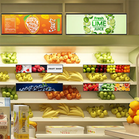 Écran à bande LCD de 24 pouces Kiosque d'affichage mural horizontal et vertical publicité Écran LCD/LED Affichage numérique LED