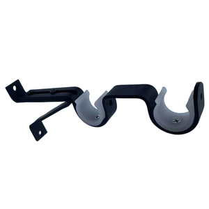 <span class=keywords><strong>Support</strong></span> de tringle à rideau noir en métal de haute qualité, extensible, <span class=keywords><strong>double</strong></span> fixation, diamètre 25 mm, design contemporain <span class=keywords><strong>pour</strong></span> la maison - Product Image 2