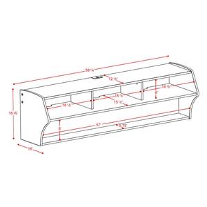 <span class=keywords><strong>Meuble</strong></span> TV mural flottant moderne <span class=keywords><strong>pour</strong></span> salon, console multimédia avec étagère de rangement, <span class=keywords><strong>meuble</strong></span> TV flottant - Product Image 2