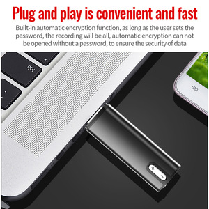 Enregistreur vocal numérique Q16, clé USB, 4 Go-64 Go, réduction de bruit HD, mini stick portable - Product Image 5