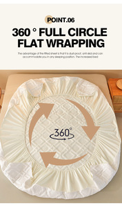 Sarung kasur anti Slip, pelindung matras lembar pas anti air - Product Image 6