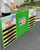 Comptoir promotionnel portable d'extérieur avec parasol, stand pliable en métal personnalisé pour la publicité de jus et de limonade