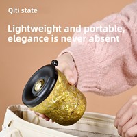 QITI Nouvelle Tasse à Café et Bouteille d'Eau en Titane Pur pour Femme, Isolation 6 Heures, Antibactérienne, Résistante à l'Eau Bouillante, Design Moderne et Robuste