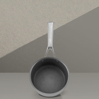 Ensemble de casseroles en acier inoxydable tri-couches 304, série titane fondu, antiadhésif, compatible gaz et induction, poêle de cuisson B