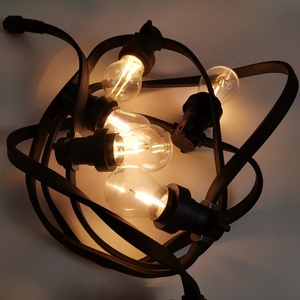 Portalámparas E27 B22 Conectable IP65, Enchufe de Goma, Guirnaldas de Luces para Exteriores de 10m 50m 100m, Iluminación de Festón Impermeable - Product Image 3