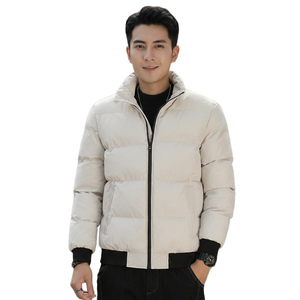 Manteau matelassé par sublimation personnalisée tissu en toile dernier hiver vestes à bulles rembourrées chaudes pour hommes veste bouffante sur support - Product Image 1